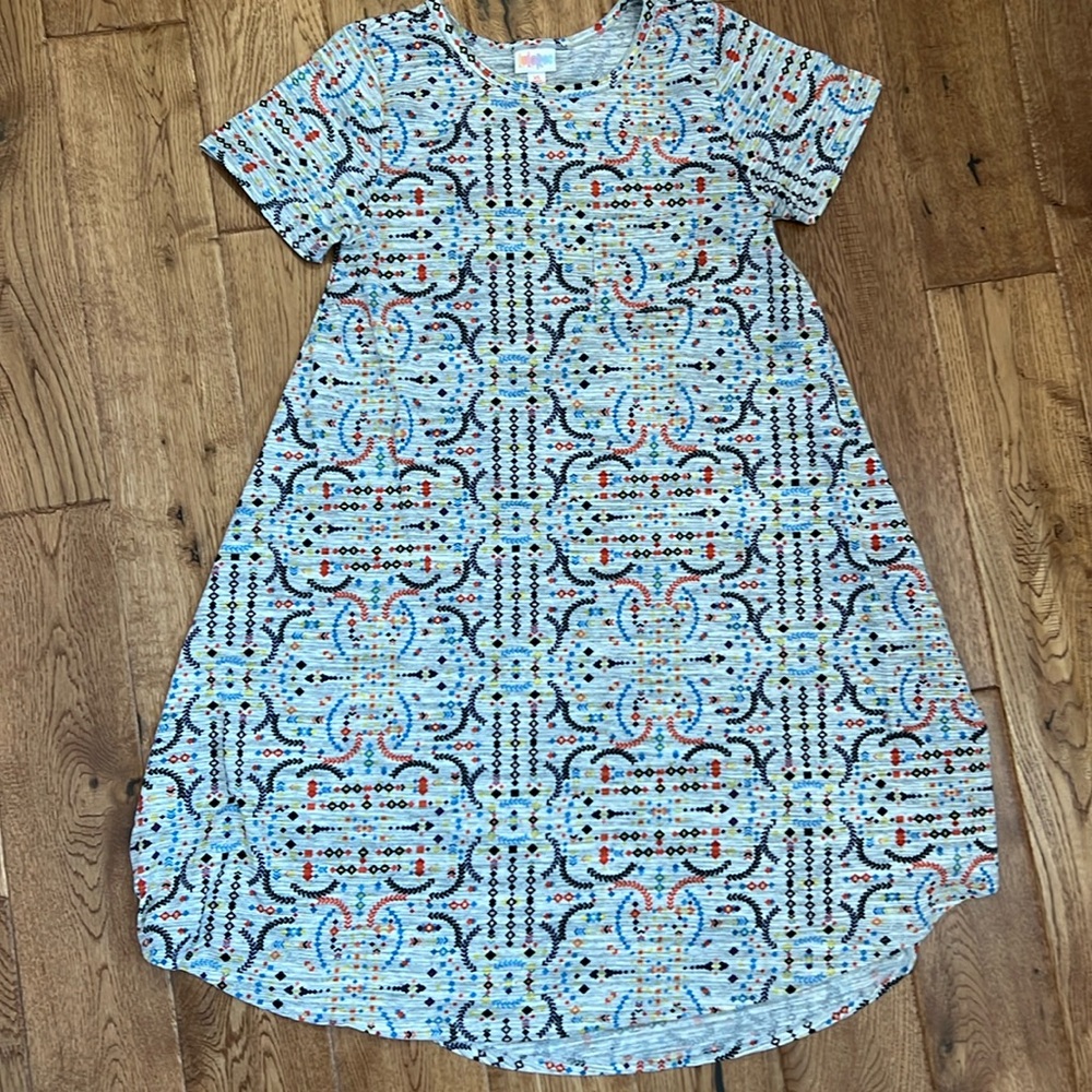 LULAROE Carly Multi-Color Pattern Size XS